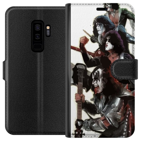 Kompatibelt Lommeboketui til Samsung Galaxy S9+ Kiss Hardrock Klassisk Rock Band Musikk Kompatibelt Lommeboketui til Samsung Galaxy S9+ Kiss Hardrock Klassisk Rock Band Musikk
