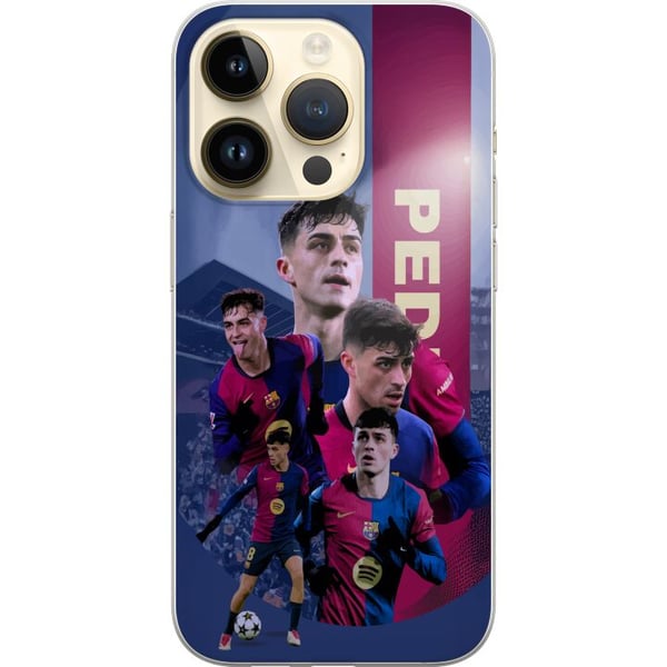 Kompatibelt Mobilskal till Apple iPhone 14 Pro Pedri Barcelona Spanien fotboll mittfältare ung talang teknisk skicklig spelare med stark utveckling o