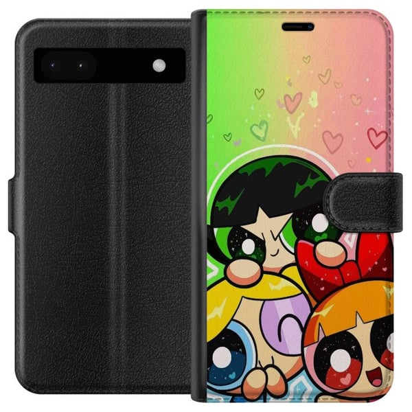 Yhteensopiva Lompakkokotelo Google Pixel 6a Tehotytöt – piirretyt supersankarit