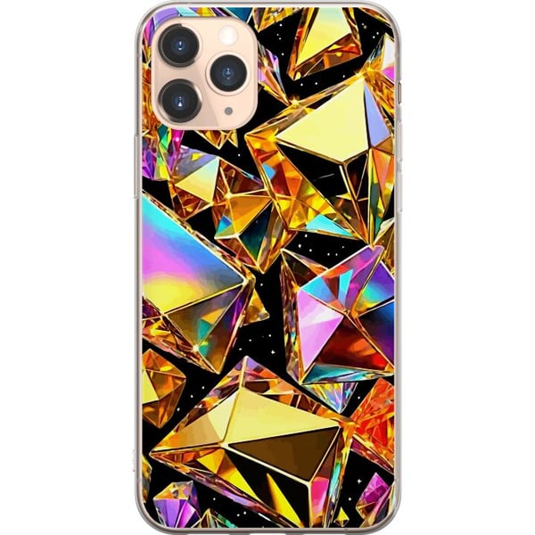 Kompatibelt Mobilskal till Apple iPhone 11 Pro 3D Guld