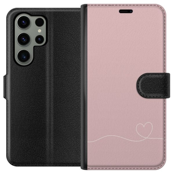Kompatibel Tegnebogsetui til Samsung Galaxy S23 Ultra Lyserød Hjerne Design Kompatibel Tegnebogsetui til Samsung Galaxy S23 Ultra Lyserød Hjerne Design