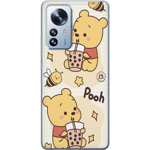 Kompatibelt Mobilskal till Xiaomi 12 Pro Nalle Pooh Style – klassiskt björnmotiv i ny tolkning