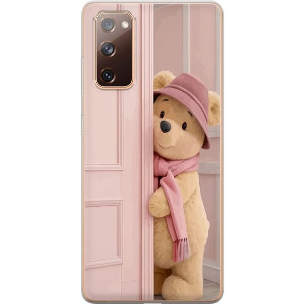 Kompatibelt Mobildeksel til Samsung Galaxy S20 FE Beige bamse med hatt og skjerf, romantisk lys design med varm tone og en myk, stilren følelse Kompatibelt Mobildeksel til Samsung Galaxy S20 FE Beige bamse med hatt og skjerf, romantisk lys design med varm tone og en myk, stilren følelse