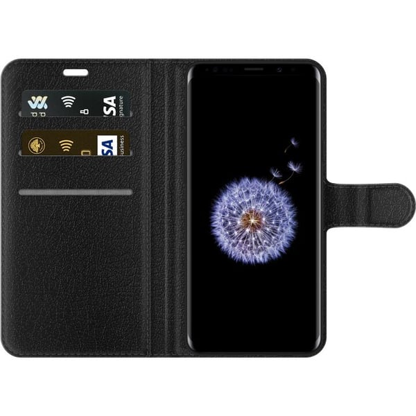 Kompatibelt Plånboksfodral till Samsung Galaxy S9+ Lamine Yamal fotbollsmotiv med Barcelona och Spanieninspiration i färgstark stil