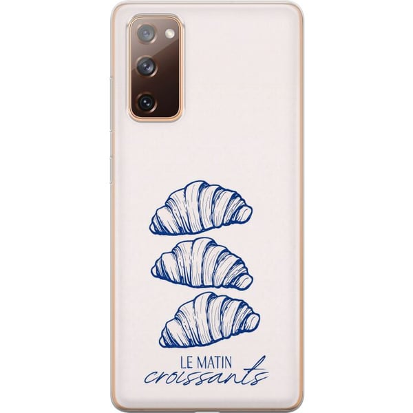 Kompatibelt Mobildeksel til Samsung Galaxy S20 FE Franske morgener med nystekte croissanter Kompatibelt Mobildeksel til Samsung Galaxy S20 FE Franske morgener med nystekte croissanter