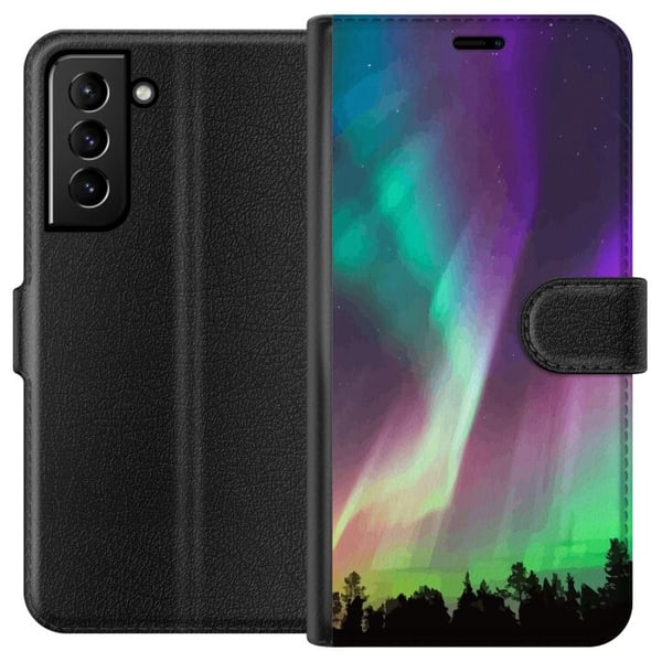 Kompatibelt Lommeboketui til Samsung Galaxy S21+ 5G Nordlys Kompatibelt Lommeboketui til Samsung Galaxy S21+ 5G Nordlys