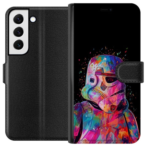 Kompatibelt Plånboksfodral till Samsung Galaxy S22 5G Star Wars Stormtrooper