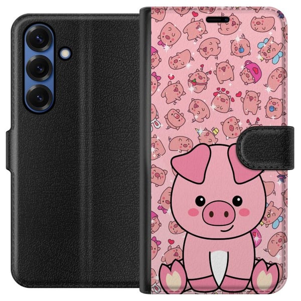 Kompatibel Tegnebogsetui til Samsung Galaxy S25+ Kawaii Gris Sød Lyserød Dyr Anime Kompatibel Tegnebogsetui til Samsung Galaxy S25+ Kawaii Gris Sød Lyserød Dyr Anime