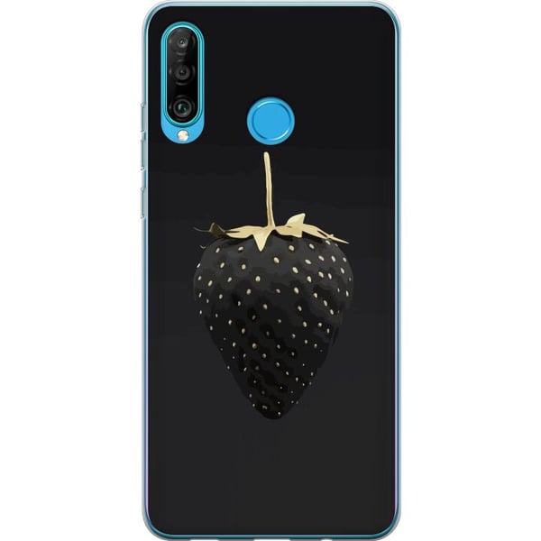 Kompatibelt Mobilskal till Huawei P30 lite Lyxig Jordgubbe Kompatibelt Mobilskal till Huawei P30 lite Lyxig Jordgubbe