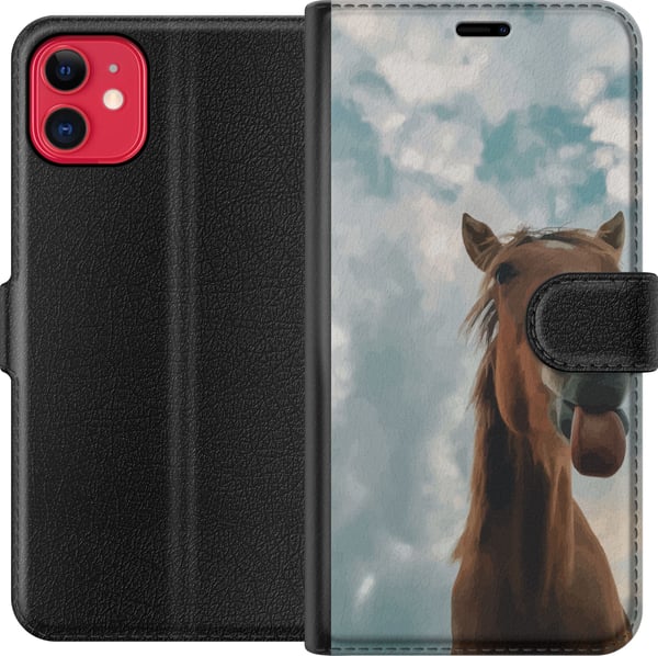 Yhteensopiva Lompakkokotelo Apple iPhone 11 Hevonen