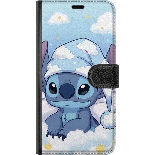Kompatibelt Lommeboketui til Apple iPhone 13 mini Stitch godnatt skyer sovende søt leggetid skyer kawaii koselig blå figur myk estetisk plakat