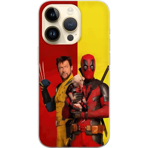 Kompatibelt Mobildeksel til Apple iPhone 14 Pro Deadpool & Wolverine