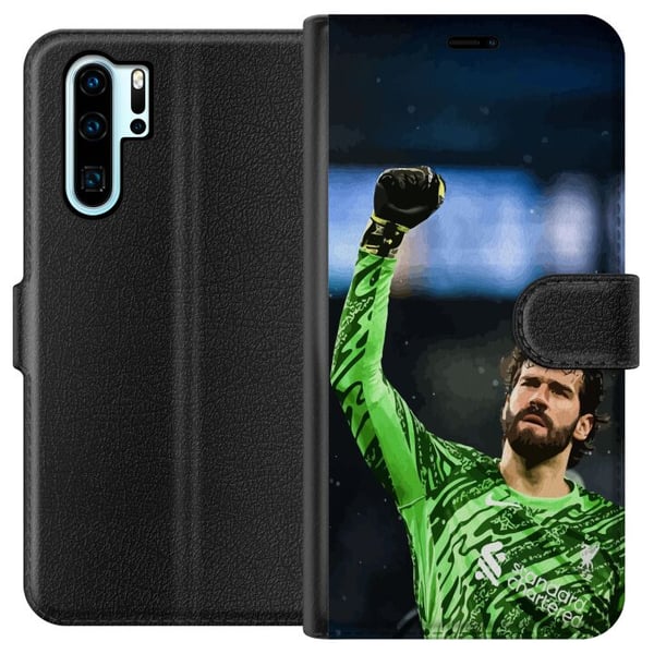 Kompatibel Tegnebogsetui til Huawei P30 Pro Alisson Liverpool Brasiliens eneste målmand på listen fodbold keeper refleksstærk stabil sikker og vigtig
