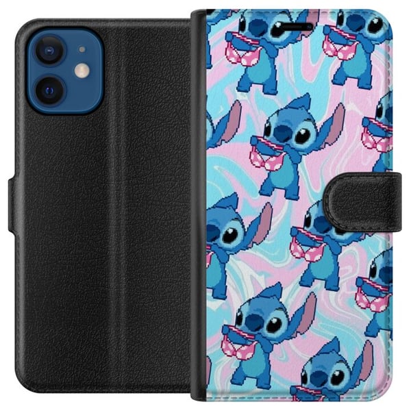 Kompatibelt Lommeboketui til Apple iPhone 12 Stitch Retro