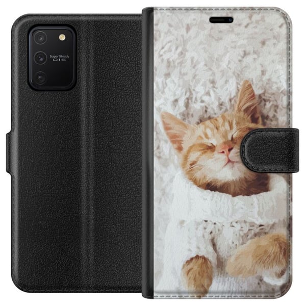 Kompatibelt Lommeboketui til Samsung Galaxy S10 Lite Katt Kompatibelt Lommeboketui til Samsung Galaxy S10 Lite Katt
