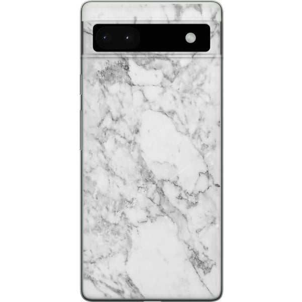 Yhteensopiva Puhelinkuori Google Pixel 6a Marmori Valkoinen