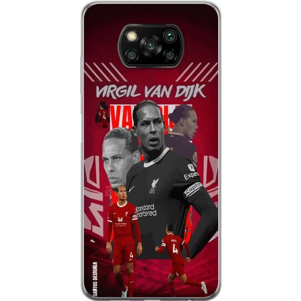 Kompatibel Mobilcover til Xiaomi Poco X3 NFC Virgil van Dijk Liverpool Nederlandene stærk forsvarsgeneral stabil sikker og en af verdens bedste midte