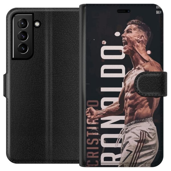 Kompatibelt Lommeboketui til Samsung Galaxy S21+ 5G Ronaldo Kompatibelt Lommeboketui til Samsung Galaxy S21+ 5G Ronaldo