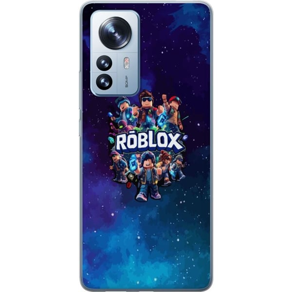 Kompatibelt Mobilskal till Xiaomi 12 Pro Roblox gamingdesign med avatarer galaxbakgrund blå och lila toner populär Roblox stil episk cartoon look per