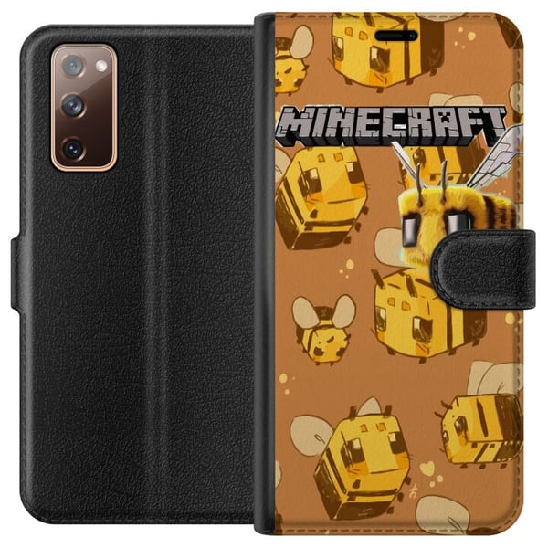 Kompatibel Tegnebogsetui til Samsung Galaxy S20 FE Minecraft Bi