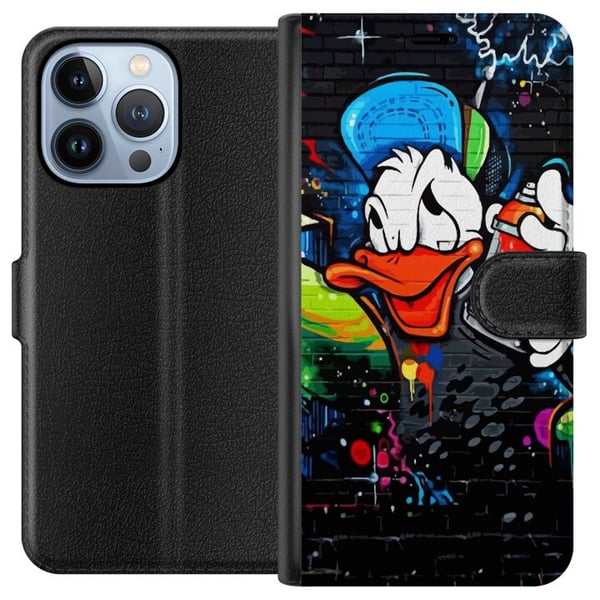 Yhteensopiva Lompakkokotelo Apple iPhone 13 Pro Kalle Anka Graffiti Disney Design Roligt Barn Motiv Yhteensopiva Lompakkokotelo Apple iPhone 13 Pro Kalle Anka Graffiti Disney Design Roligt Barn Motiv