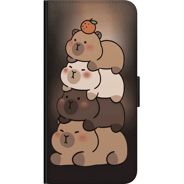 Kompatibelt Lommeboketui til Samsung Galaxy A03s Kapybara Kawaii søt dyrefigur