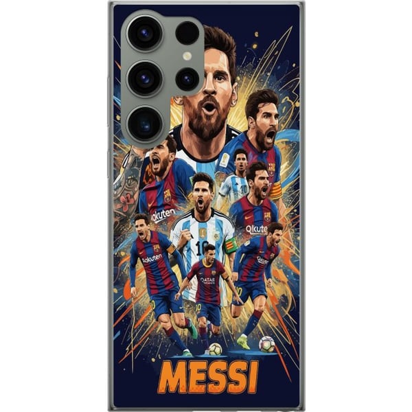 Kompatibel Mobilcover til Samsung Galaxy S23 Ultra Messi-plakat Argentina Barcelona fodboldlegende GOAT verdensmesterskab nummer 10 fodboldspiller re