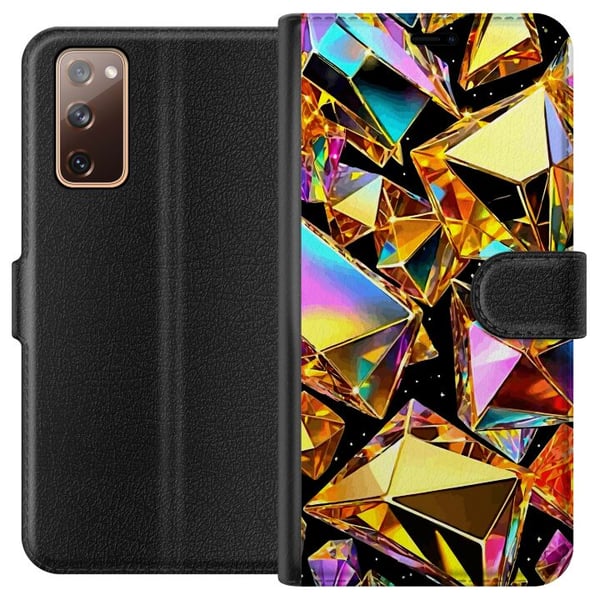 Kompatibel Tegnebogsetui til Samsung Galaxy S20 FE 3D Guld