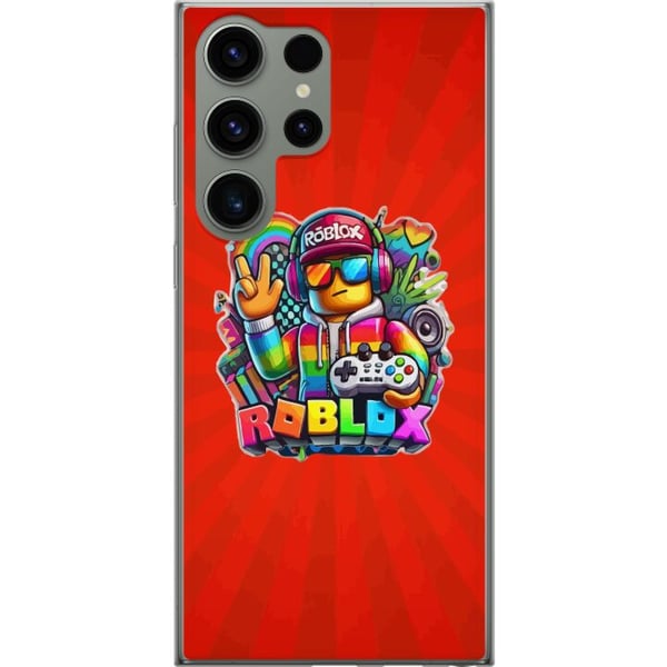 Kompatibel Mobilcover til Samsung Galaxy S23 Ultra Roblox-figur med spilcontroller og regnbuefarver, livligt gamingdesign til spilentusiaster Kompatibel Mobilcover til Samsung Galaxy S23 Ultra Roblox-figur med spilcontroller og regnbuefarver, livligt gamingdesign til spilentusiaster