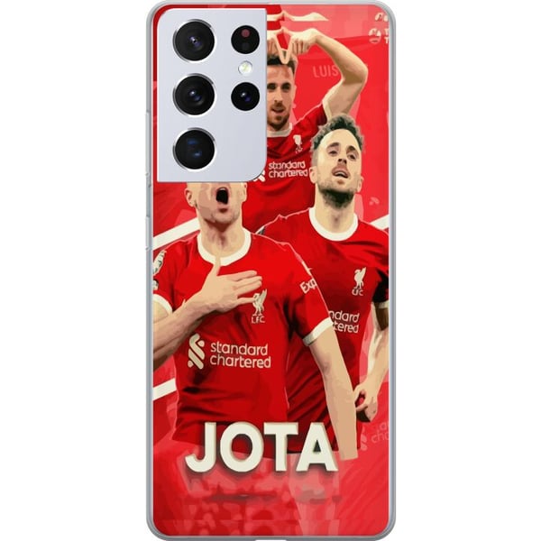 Kompatibelt Mobildeksel til Samsung Galaxy S21 Ultra 5G Liverpool Jota plakat Portugal spiss angriper Premier League Reds fotball spiller klubb desig Kompatibelt Mobildeksel til Samsung Galaxy S21 Ultra 5G Liverpool Jota plakat Portugal spiss angriper Premier League Reds fotball spiller klubb desig