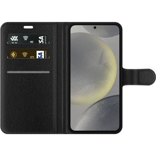 Kompatibelt Plånboksfodral till Samsung Galaxy S24 Fjäril
