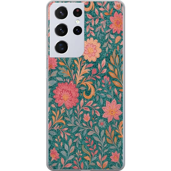 Kompatibel Mobilcover til Samsung Galaxy S21 Ultra 5G Floral Dream