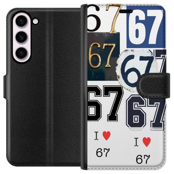 Kompatibel Tegnebogsetui til Samsung Galaxy S23+ 67-meme vintage-talkollage – retro 6–7-numerdesign med klassiske skrifttyper og vintagefølelse Kompatibel Tegnebogsetui til Samsung Galaxy S23+ 67-meme vintage-talkollage – retro 6–7-numerdesign med klassiske skrifttyper og vintagefølelse