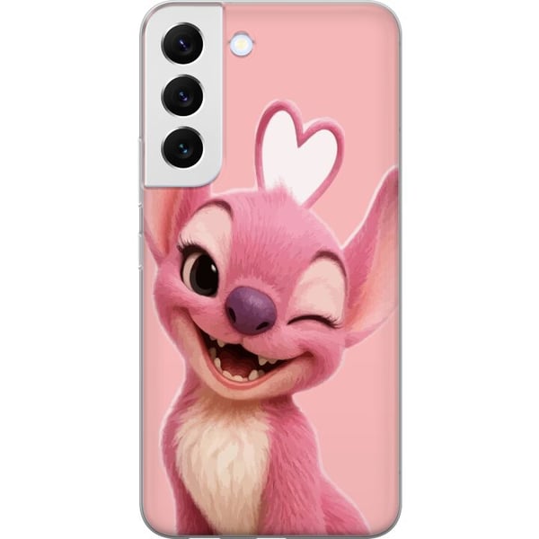 Kompatibelt Mobilskal till Samsung Galaxy S22 5G Angel rosa figur blinkar gullig design med hjärta kärlek lekfullhet och söt energi i pastelltoner Kompatibelt Mobilskal till Samsung Galaxy S22 5G Angel rosa figur blinkar gullig design med hjärta kärlek lekfullhet och söt energi i pastelltoner