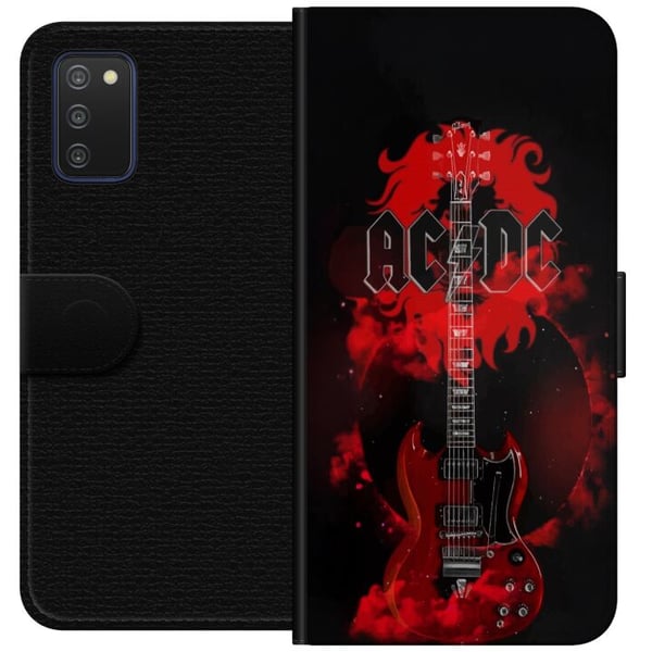 Kompatibelt Lommeboketui til Samsung Galaxy A03s Kpop Demon Hunters Huntrix Rumi collage chibi karakterer illustrasjon