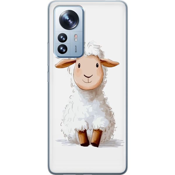 Kompatibelt Mobilskal till Xiaomi 12 Pro Sött Lamm – tecknad stil för barn & babyprodukter