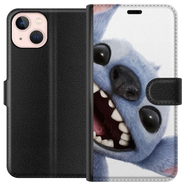 Kompatibelt Lommeboketui til Apple iPhone 13 mini Lilo & Stitch Kompatibelt Lommeboketui til Apple iPhone 13 mini Lilo & Stitch