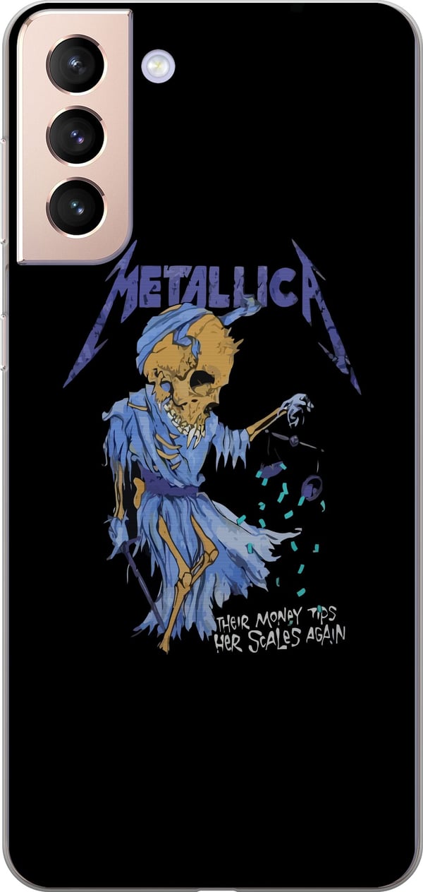 Kompatibelt Mobilskal till Samsung Galaxy S21 Metallica Rock Band Music Hardrock