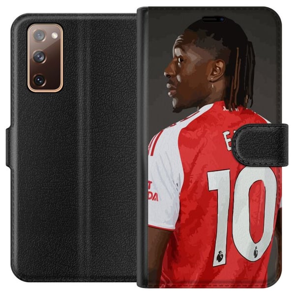 Kompatibelt Lommeboketui til Samsung Galaxy S20 FE Eberechi Eze-design – fotballmotiv nummer 10 i Arsenal-drakt, poster Kompatibelt Lommeboketui til Samsung Galaxy S20 FE Eberechi Eze-design – fotballmotiv nummer 10 i Arsenal-drakt, poster