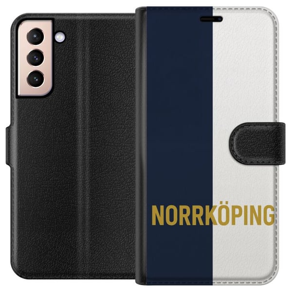 Kompatibelt Lommeboketui til Samsung Galaxy S21 Norrköping – fotball Kompatibelt Lommeboketui til Samsung Galaxy S21 Norrköping – fotball