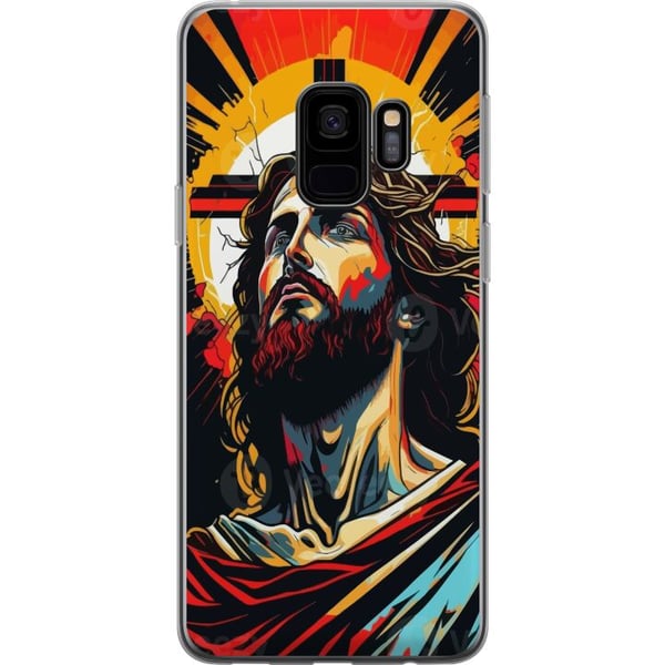 Kompatibelt Mobildeksel til Samsung Galaxy S9 Jesus & Kort - religiøst motiv med dyp symbolikk Kompatibelt Mobildeksel til Samsung Galaxy S9 Jesus & Kort - religiøst motiv med dyp symbolikk
