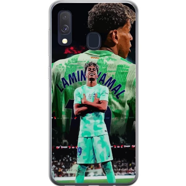 Kompatibelt Mobildeksel til Samsung Galaxy A40 Barcelona Yamal kamptrøye fotball junior