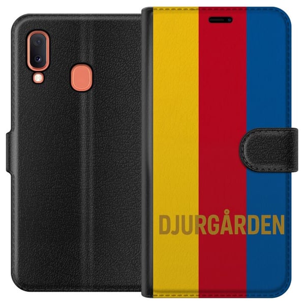 Yhteensopiva Lompakkokotelo Samsung Galaxy A20e Djurgården – jalkapallo