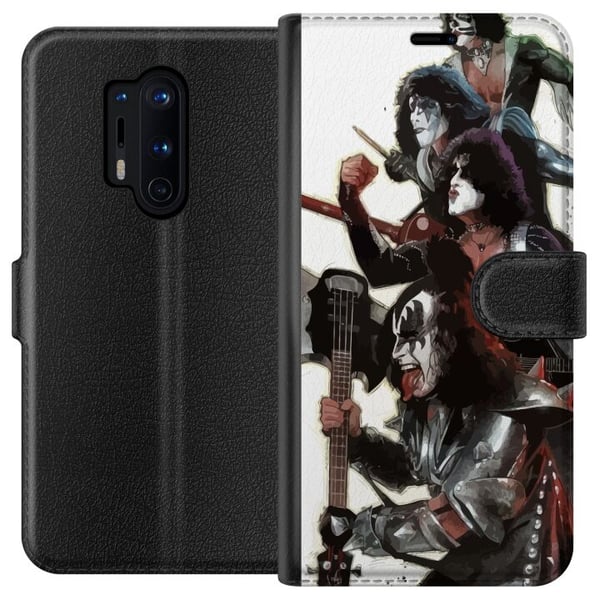 Yhteensopiva Lompakkokotelo OnePlus 8 Pro Kiss Hard Rock Klassinen Rock Yhtye Musiikki