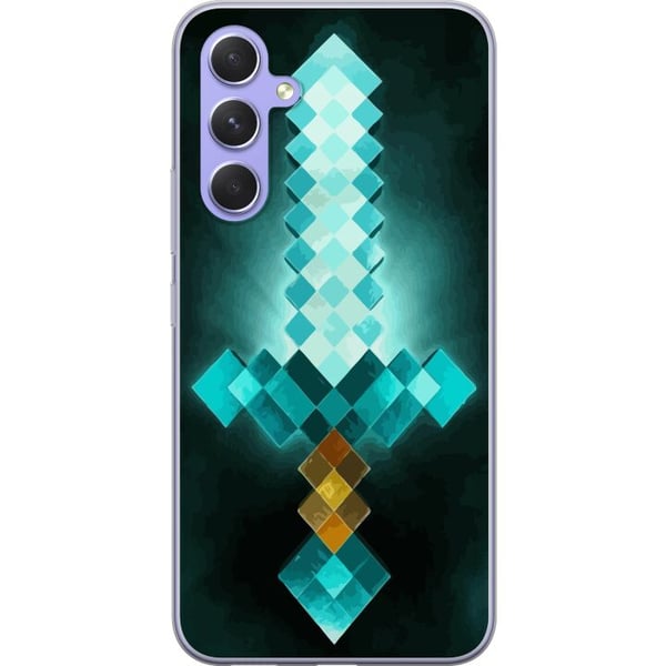 Kompatibel Mobilcover til Samsung Galaxy A54 Minecraft sværd