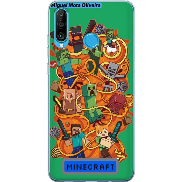 Kompatibel Mobilcover til Huawei P30 lite Minecraft