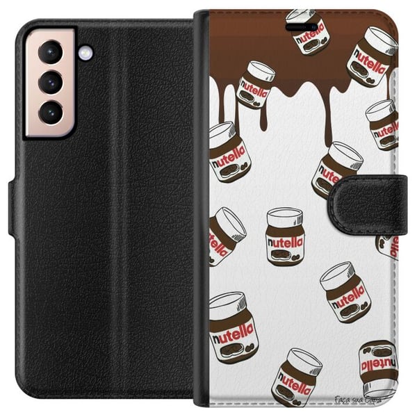 Yhteensopiva Lompakkokotelo Samsung Galaxy S21 Nutella Kawaii Jälkiruoka Söpö Makea Yhteensopiva Lompakkokotelo Samsung Galaxy S21 Nutella Kawaii Jälkiruoka Söpö Makea