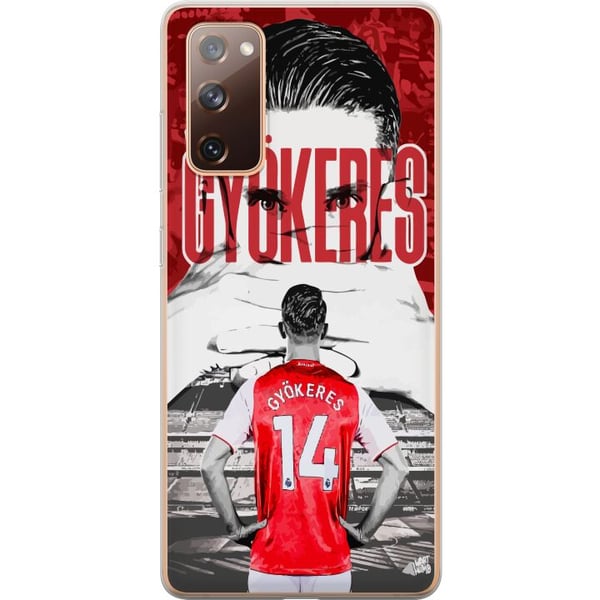 Kompatibelt Mobildeksel til Samsung Galaxy S20 FE Viktor Gyökeres Arsenal-illustrasjon – Fotballkunst med draktnummer 14 Kompatibelt Mobildeksel til Samsung Galaxy S20 FE Viktor Gyökeres Arsenal-illustrasjon – Fotballkunst med draktnummer 14