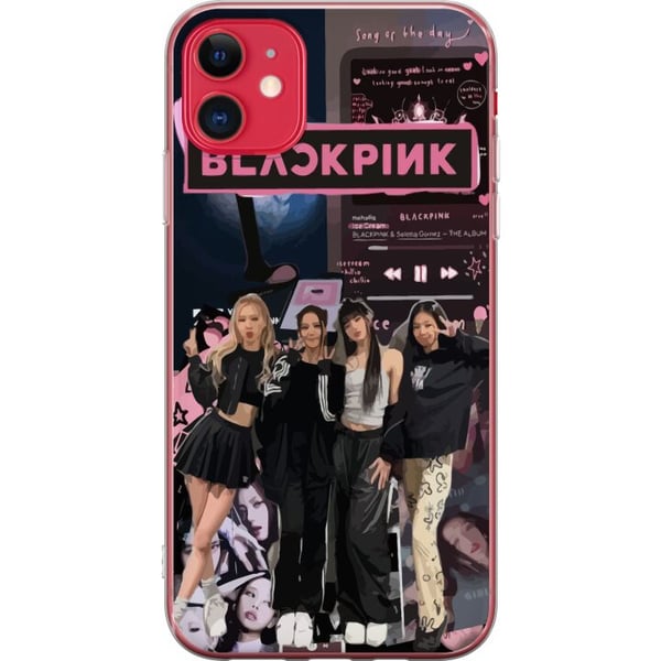 Kompatibelt Mobildeksel til Apple iPhone 11 BLACKPINK collage med musikkspiller moteestetikk rosa svart K-pop-design