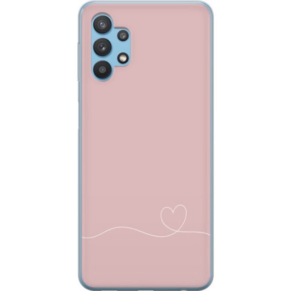 Kompatibel Mobilcover til Samsung Galaxy A32 5G Lyserød Hjerne Design